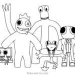 rainbow friends kolorowanki 5