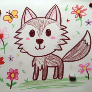 Rysunki wilk 🐺