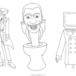 kolorowanki skibidi toilet 9