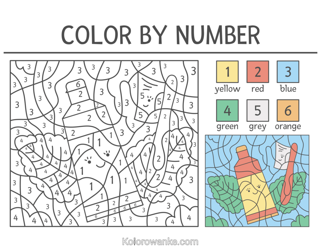 kolorowanie po numerach 9