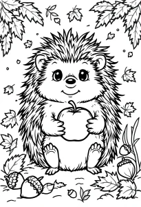 Jeż kolorowanki – 20 rozmaitych rysunków do druku za darmo